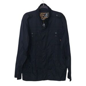 FOX Men's FX-DLX 1974 Jacket Lightweight Mock Neck Black Size XL